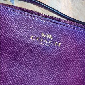 Coach wristlet; purple